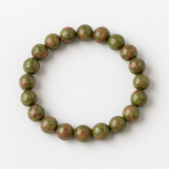 NATURAL UNAKITE AAA BRACELET